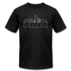 Dallas, Texas T-Shirt - Skyline Unisex Dallas T Shirt - black