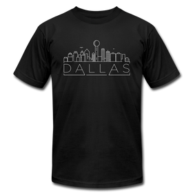 Dallas, Texas T-Shirt - Skyline Unisex Dallas T Shirt - black