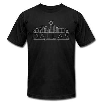 Dallas, Texas T-Shirt - Skyline Unisex Dallas T Shirt - black