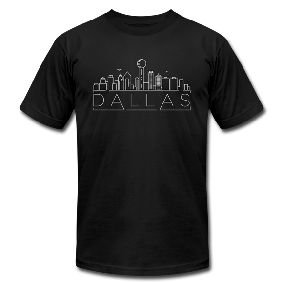 Dallas, Texas T-Shirt - Skyline Unisex Dallas T Shirt - black