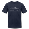 Dallas, Texas T-Shirt - Skyline Unisex Dallas T Shirt - navy