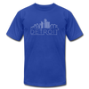 Detroit, Michigan T-Shirt - Skyline Unisex Detroit T Shirt - royal blue