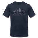 Detroit, Michigan T-Shirt - Skyline Unisex Detroit T Shirt - navy