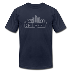 Detroit, Michigan T-Shirt - Skyline Unisex Detroit T Shirt