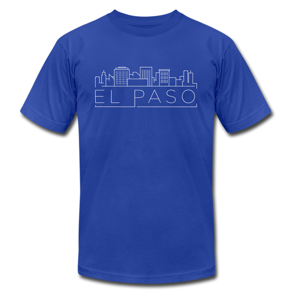 El Paso, Texas T-Shirt - Skyline Unisex El Paso T Shirt - royal blue