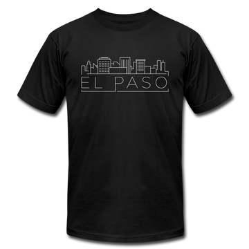 El Paso, Texas T-Shirt - Skyline Unisex El Paso T Shirt - black