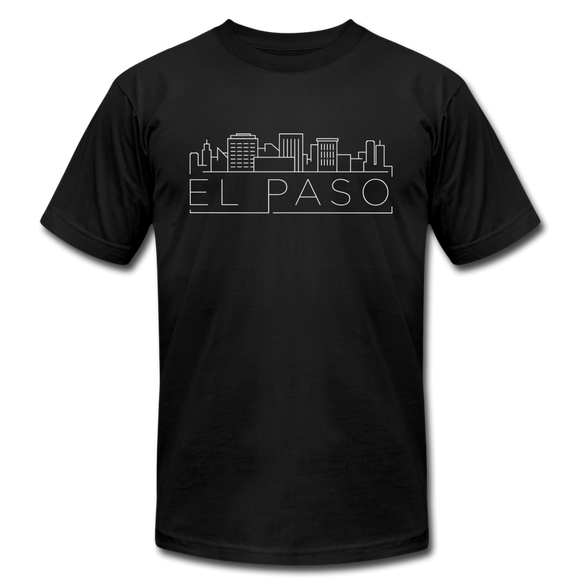 El Paso, Texas T-Shirt - Skyline Unisex El Paso T Shirt - black