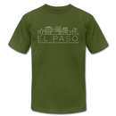 El Paso, Texas T-Shirt - Skyline Unisex El Paso T Shirt - olive