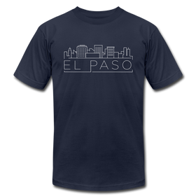 El Paso, Texas T-Shirt - Skyline Unisex El Paso T Shirt - navy