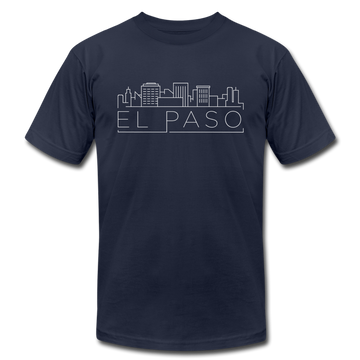 El Paso, Texas T-Shirt - Skyline Unisex El Paso T Shirt - navy