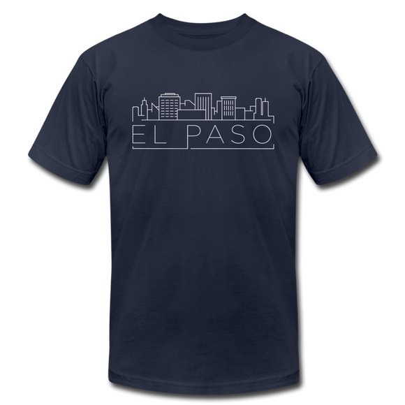 El Paso, Texas T-Shirt - Skyline Unisex El Paso T Shirt - navy