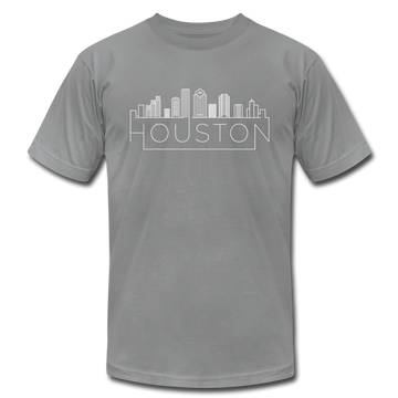 Houston, Texas T-Shirt - Skyline Unisex Houston T Shirt - slate