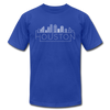 Houston, Texas T-Shirt - Skyline Unisex Houston T Shirt - royal blue