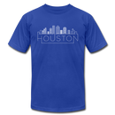Houston, Texas T-Shirt - Skyline Unisex Houston T Shirt - royal blue