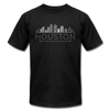 Houston, Texas T-Shirt - Skyline Unisex Houston T Shirt - black