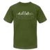 Houston, Texas T-Shirt - Skyline Unisex Houston T Shirt - olive