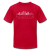 Houston, Texas T-Shirt - Skyline Unisex Houston T Shirt - red