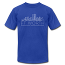 Fort Worth, Texas T-Shirt - Skyline Unisex Fort Worth T Shirt - royal blue