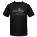 Fort Worth, Texas T-Shirt - Skyline Unisex Fort Worth T Shirt - black