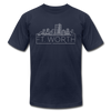 Fort Worth, Texas T-Shirt - Skyline Unisex Fort Worth T Shirt - navy