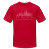 Fort Worth, Texas T-Shirt - Skyline Unisex Fort Worth T Shirt - red