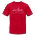Fort Worth, Texas T-Shirt - Skyline Unisex Fort Worth T Shirt - red