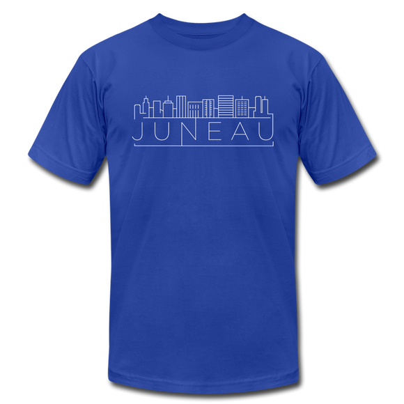 Juneau, Alaska T-Shirt - Skyline Unisex Juneau T Shirt - royal blue