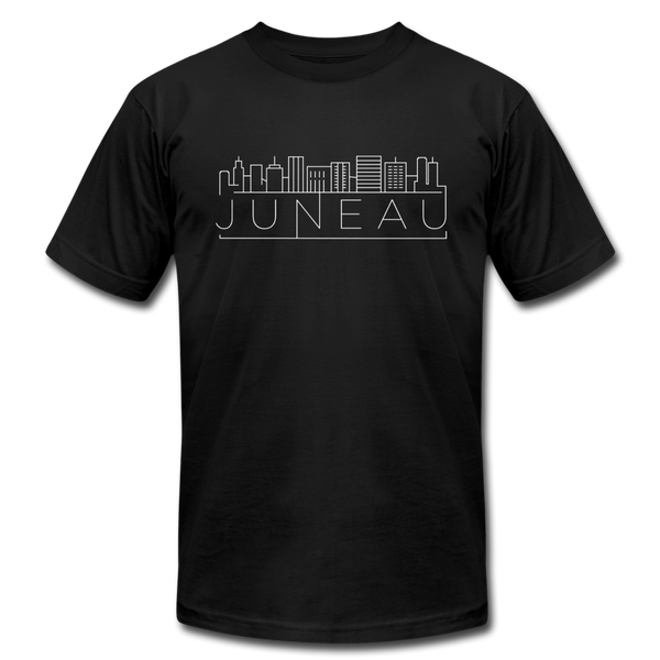 Juneau, Alaska T-Shirt - Skyline Unisex Juneau T Shirt - black