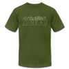 Juneau, Alaska T-Shirt - Skyline Unisex Juneau T Shirt - olive