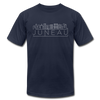 Juneau, Alaska T-Shirt - Skyline Unisex Juneau T Shirt - navy