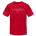 Juneau, Alaska T-Shirt - Skyline Unisex Juneau T Shirt - red