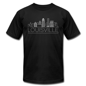 Louisville, Kentucky T-Shirt - Skyline Unisex Louisville T Shirt - black