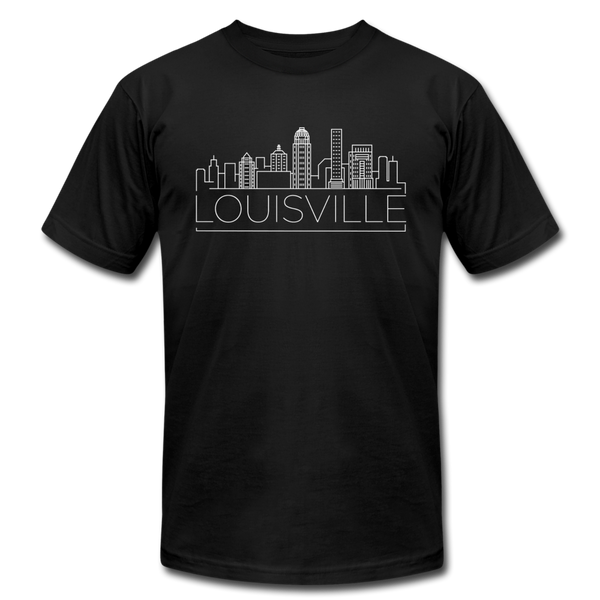 Louisville, Kentucky T-Shirt - Skyline Unisex Louisville T Shirt - black