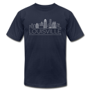 Louisville, Kentucky T-Shirt - Skyline Unisex Louisville T Shirt - navy