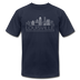 Louisville, Kentucky T-Shirt - Skyline Unisex Louisville T Shirt - navy