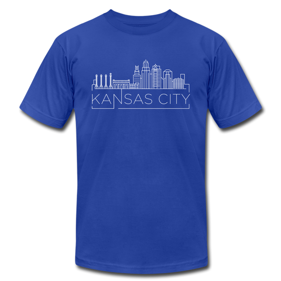 Kansas City, Missouri T-Shirt - Skyline Unisex Kansas City T Shirt - royal blue