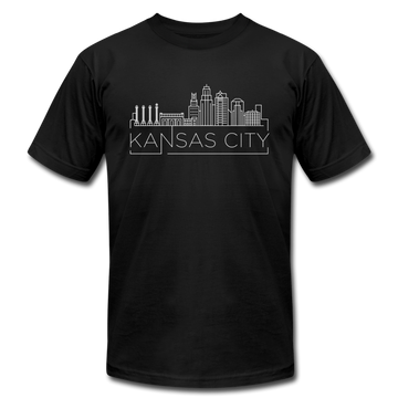 Kansas City, Missouri T-Shirt - Skyline Unisex Kansas City T Shirt - black
