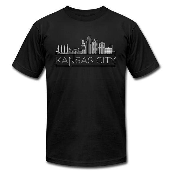 Kansas City, Missouri T-Shirt - Skyline Unisex Kansas City T Shirt - black