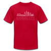 Kansas City, Missouri T-Shirt - Skyline Unisex Kansas City T Shirt - red