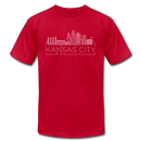 Kansas City, Missouri T-Shirt - Skyline Unisex Kansas City T Shirt - red
