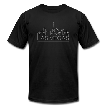 Las Vegas, Nevada T-Shirt - Skyline Unisex Las Vegas T Shirt - black