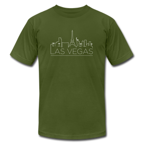 Las Vegas, Nevada T-Shirt - Skyline Unisex Las Vegas T Shirt - olive