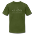 Las Vegas, Nevada T-Shirt - Skyline Unisex Las Vegas T Shirt - olive