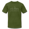 Las Vegas, Nevada T-Shirt - Skyline Unisex Las Vegas T Shirt - olive