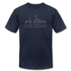 Las Vegas, Nevada T-Shirt - Skyline Unisex Las Vegas T Shirt - navy