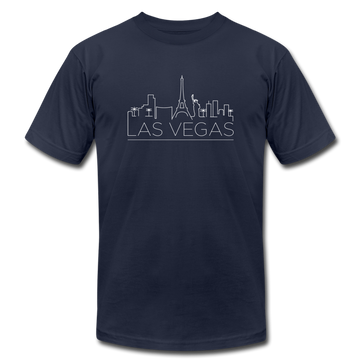 Las Vegas, Nevada T-Shirt - Skyline Unisex Las Vegas T Shirt - navy