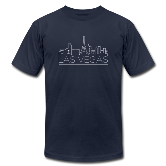 Las Vegas, Nevada T-Shirt - Skyline Unisex Las Vegas T Shirt - navy