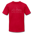 Las Vegas, Nevada T-Shirt - Skyline Unisex Las Vegas T Shirt - red