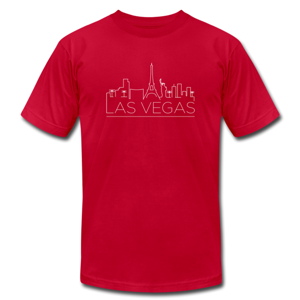 Las Vegas, Nevada T-Shirt - Skyline Unisex Las Vegas T Shirt - red