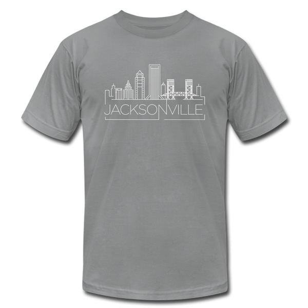 Jacksonville, Florida T-Shirt - Skyline Unisex Jacksonville T Shirt - slate